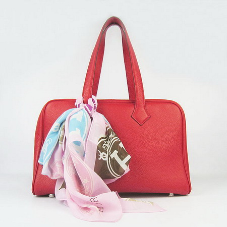 Hermes Victoria H2802 Bags with Scarf Details in Red